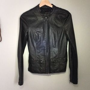 Express Faux Black Leather Jacket